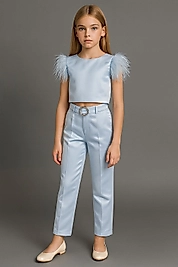 Kız Çocuk Otriş Detaylı İkili Takım